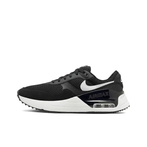 Nike Air Max SYSTM Low Топ Кэжуал Мужской Черный Белый