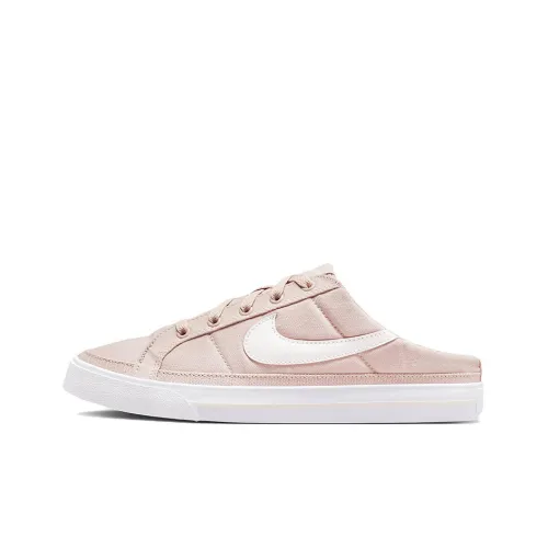 Nike Court Legacy Slip Resistant Abrasion Resistant Легкий Низкий Топ Скейтборд Кроссовки Женские Розовые Белые