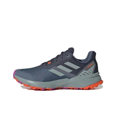 adidas Terrex Soulstride Flow Slip Resistant Abrasion Resistant Breathable Low Top Marathon Running Shoes Men's