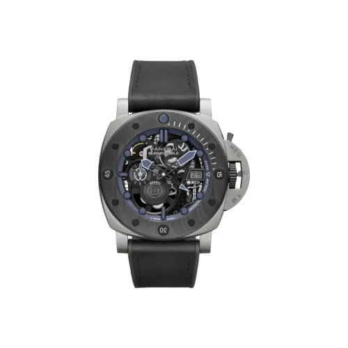 PANERAI Автоматический Механический Механизм Мужские Часы SUBMERSIBLE Collection 47 мм Черные