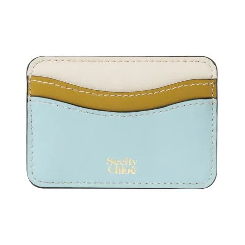 See By Chloe Кожа Держатель для карт кошелек Женский Светло-синий