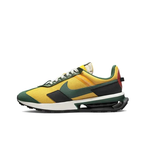 Nike Air Max Pre Day Low Топ Повседневная обувь Мужская Желтая Зеленая