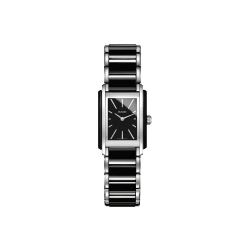 RADO Precision Ceramics Collection Кварцевый механизм Женские часы 33,1*22,7 мм Черный циферблат