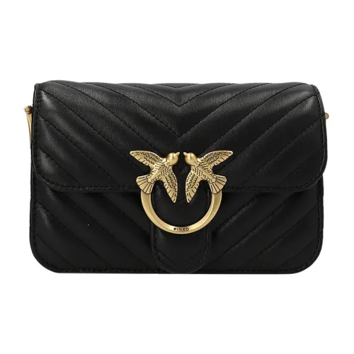 PINKO Кожа Сумка Сумка через плечо Сумка через плечо Большая Женская Черная