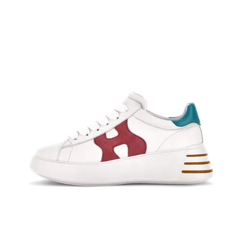 HOGAN Rebel Low Кроссовки для скейтбординга Женские Белые Красные Синие