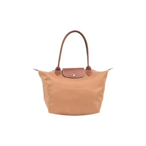 LONGCHAMP Le Pliage Ткань Пельмени Сумка Сумка через плечо Женская Оранжевая Коричневая