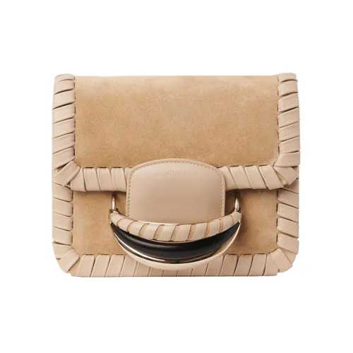 Chloe Kattie Телячья кожа Сумка через плечо Сумка на плечо Женская Бежевая