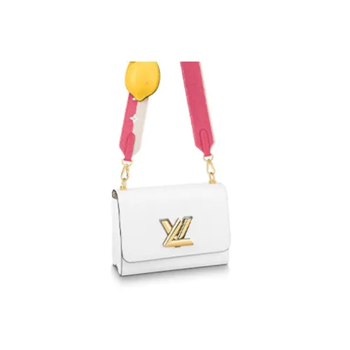 LOUIS VUITTON Twist Epi GRAIN LEATHER Сумка через плечо Средняя Женская Белая
