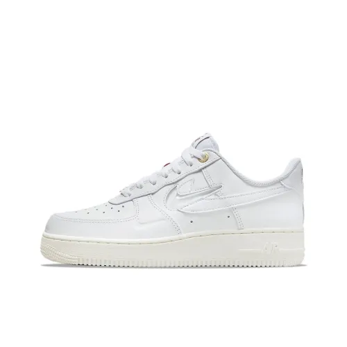 Nike Air Force 1 Low Топ Скейтборд Кроссовки Женские Белые Золотые