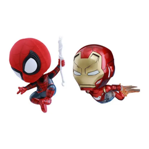 Hot Toys Spider Man Cosb368 Returns, And Iron Man Mark 47 Чиби Фигурки