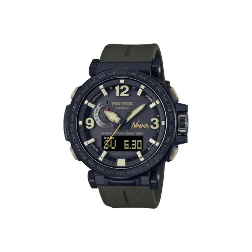 CASIO PRO TREK Collection Солнечный Кварцевый механизм Смольный ремешок Часы Мужские Черный циферблат PRW 6630NA 1A3JR