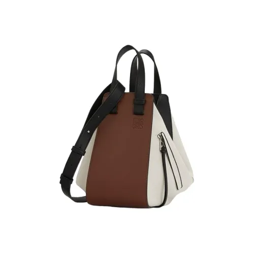 LOEWE Hammock Телячья кожа Hammock Сумка Портативная Сумка через плечо Маленькая Женская Черная Коричневая