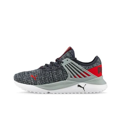 PUMA Pacer Future Doubleknit Low Беговые кроссовки Унисекс Черный Серый Красный
