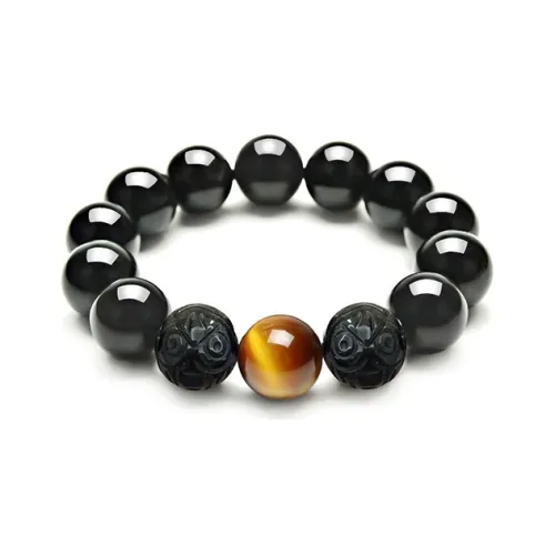 Love Link Золотой SHEEN Обсидиан Браслеты Мужской