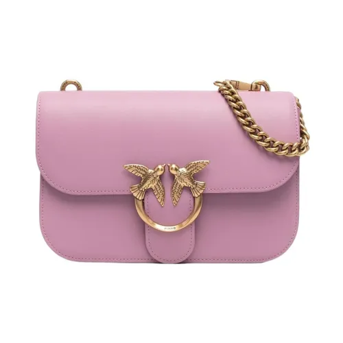 PINKO Сумка через плечо из коровьей кожи женская телесный цвет розовый