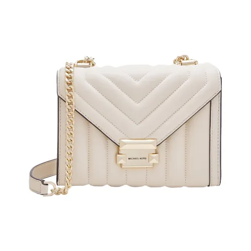 MICHAEL KORS Whitney Sheepskin Конверт Сумка через плечо Женская Молочно-белая