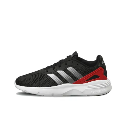 Adidas Neo Nebzed Cloudfoam Устойчивый к истиранию Дышащий Низкий Топ Повседневная обувь Мужская Черный Красный