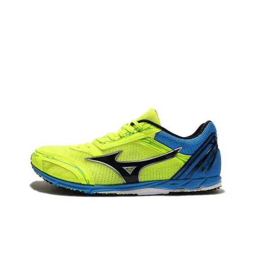 Mizuno Wave Ekiden 11 Low Топ Беговые кроссовки Мужской Желто-синий