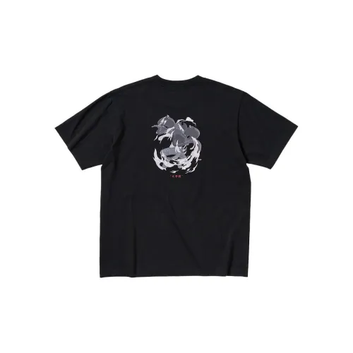 UNIQLO X ONE PIECE Фильм Красный T Рубашка Мужской Черный