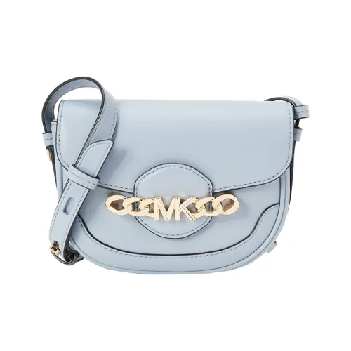 MICHAEL KORS Hally Коровья кожа Седло Сумка Сумка через плечо Экстра малый Женский Светло-синий