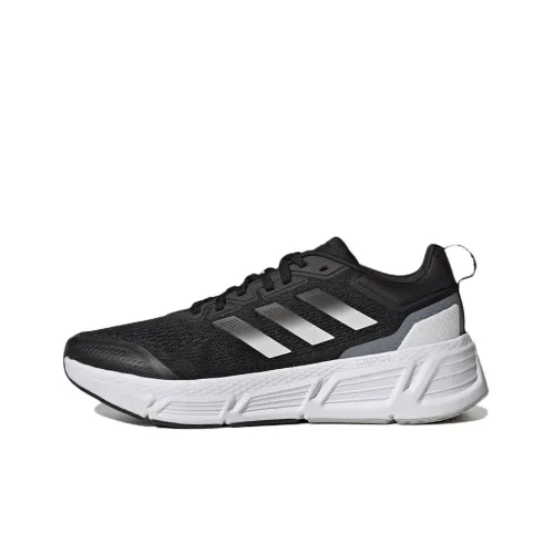 Adidas Questar Slip Resistant Abrasion Resistant Breathable Low-Top Casual Running Shoes Men's Black White