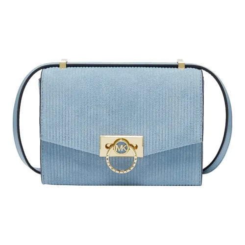 MICHAEL KORS Hendri Кожа Сумка через плечо Экстра Маленькая Женская Светло-Синяя