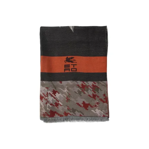 ETRO Вязаные шарфы Мужской Черный
