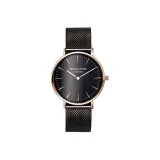 Черный циферблат, черный стальной браслет [VH30011M (VH3004U)]