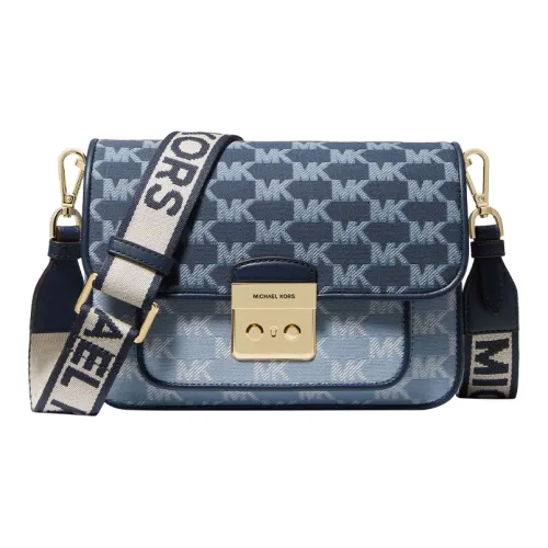 MICHAEL KORS Sloan Сумка через плечо средний размер женский светло-синий и темно-синий