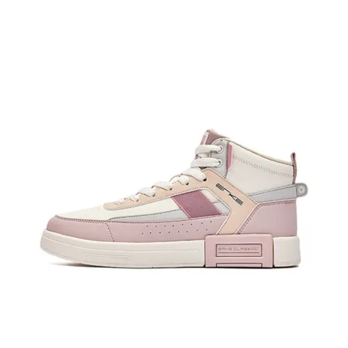 Erke Rush Slip-Resistant Shock Absorbers с антискользящими свойствами устойчивыми к истиранию высокие кроссовки для скейтбординга женские розовые