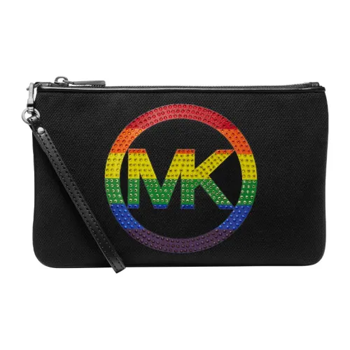 MICHAEL KORS Jet Set Charm Ткань Клатч Большой Женский Черный