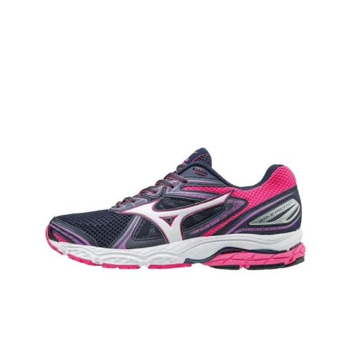 Mizuno PRO WAVE Prodigy Slip Resistant Abrasion Resistant Водонепроницаемый Низкий Топ Беговые кроссовки Женские Черный Розовый Фиолетовый