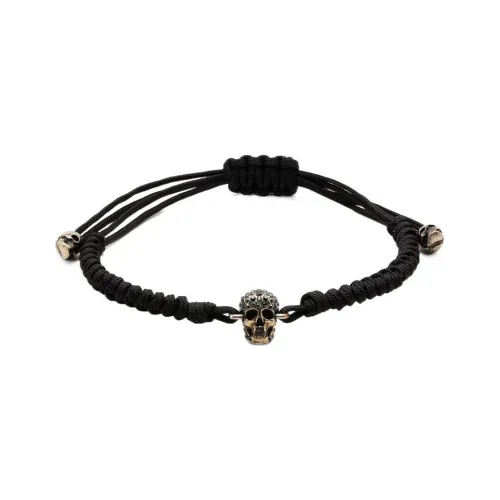 Alexander McQueen Металлические браслеты черного цвета для женщин