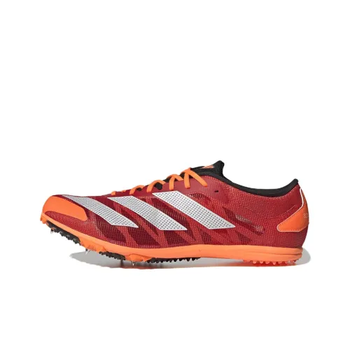 Adidas Adizero XCS Slip-resistant Abrasion-resistant Low-top Беговые кроссовки Unisex Китайский Красный