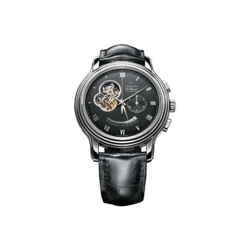 Zenith Автоматический Механический Механизм Мужские Часы 45 мм Черный