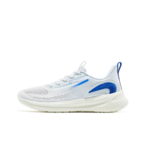 Erke Bullets Low Топ Беговые кроссовки Мужские Белый Синий