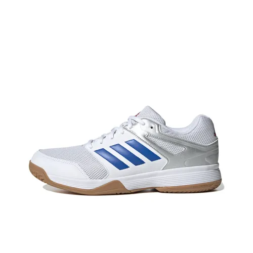 Adidas Speedcourt Slip-Resistant Abrasion-Resistant Low-Top Skateboard Shoes Men's White Blue