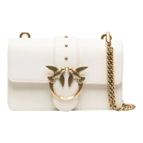 PINKO Love Icon Кожа Swallow Сумка Сумка через плечо Сумка на плечо Женская Белая