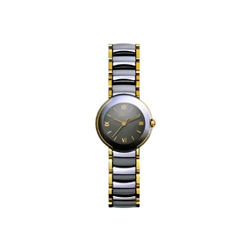 RADO Pearl Ceramic Collection Кварцевый механизм Женские часы Watch Черный циферблат Корпус из нержавеющей стали