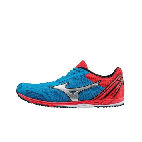 Mizuno Slip-resistant Abrasion-resistant Low-top Беговые кроссовки Мужские Синий Оранжевый