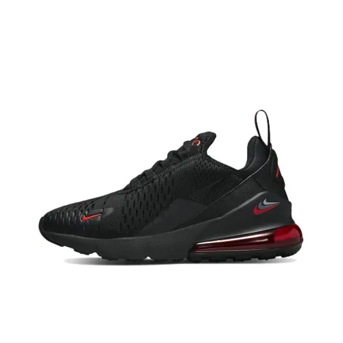 Nike Air Max 270 Low Топ Повседневная обувь Женская Черная Красная