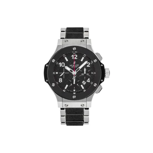 HUBLOT Автоматический Механический Часы Мужские 44 мм Черный Циферблат Нержавеющая Сталь Керамика Нержавеющий Стальной Ремешок