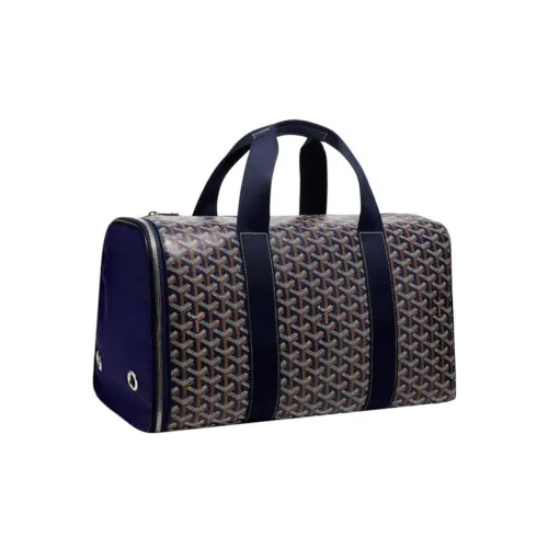 GOYARD VOLTIGEUR Холст и кожа Сумка среднего размера Унисекс Темно-синий