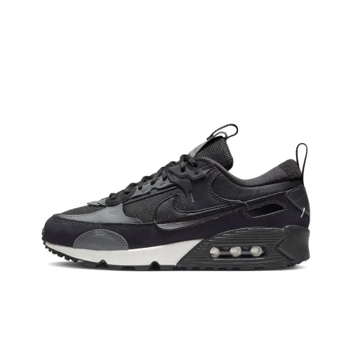 Nike Air Max 90 Futura Low Топ Беговые кроссовки Женские Черный