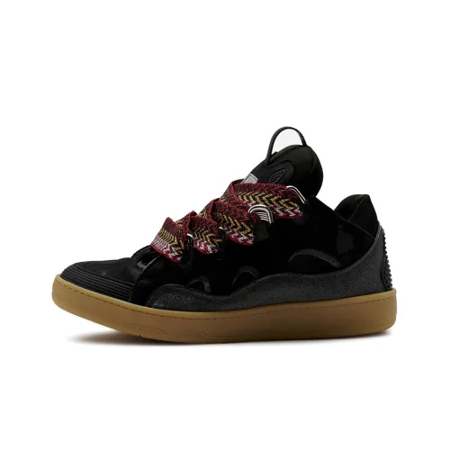 Lanvin Curb Кроссовки Низкие Топ Стильные Скейтбординги Женские Черные