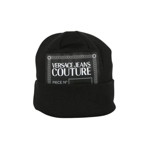 VERSACE JEANS COUTURE Хлопок Шапка-бини Черная Унисекс