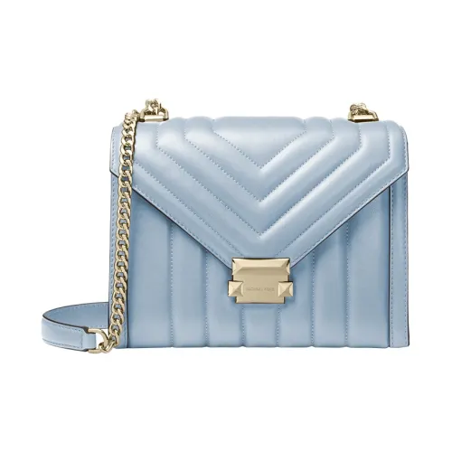 MICHAEL KORS Whitney Овчина Сумка через плечо Большая Женская Светло-синяя