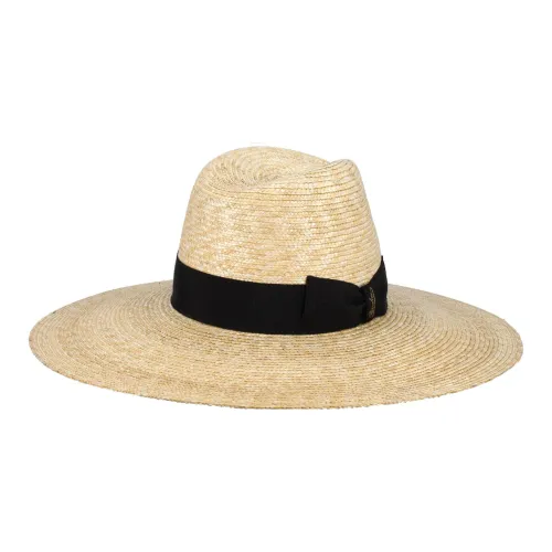 Borsalino Плетеная соломенная шляпа из соломы желтая черная унисекс