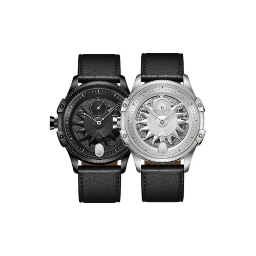 SNIICA Da Vinci Collection Механические автоматические часы ремень из натуральной кожи черный циферблат унисекс