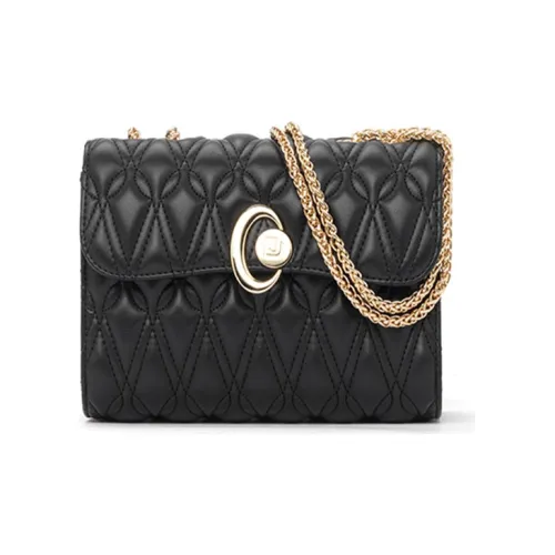 DEERE JACK Коровья кожа Сумка через плечо Стандартная Женская Черный Светло-розовый Молочно-белый